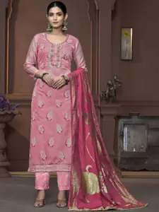 Maroosh Thread Work Unstitched Dress Material