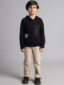 Ed-a-Mamma Boys Typography Outdoor Open Front Jacket