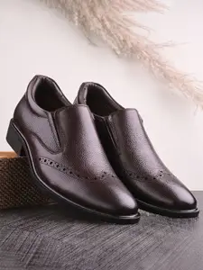 Auserio Men Leather Formal Slip-On Shoes