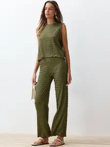 Trendyol Self-Design Top & Trouser Co-Ords