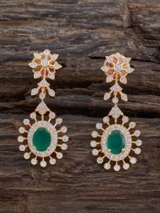 Kushal's Fashion Jewellery Gold-Plated Zircon Embellished Bridal Maang Tikka
