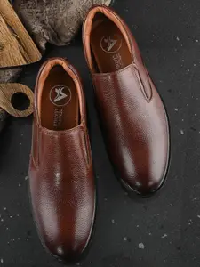 Auserio Men Leather Formal Slip-Ons