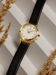 pierre cardin Women Dial & Leather Straps Analogue Watch CF.0812.LB.1