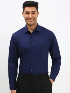 Allen Solly Men Spread Collar Solid Cotton Slim Fit Formal Shirt