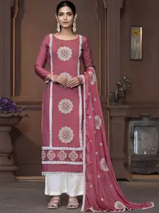 Maroosh Floral Embroidered Unstitched Dress Material