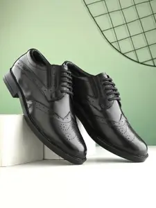 Auserio Men Leather Formal Brogues