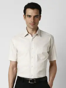 Van Heusen Men Spread Collar Floral Printed Cotton Slim Fit Formal Shirt