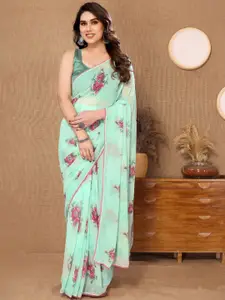 KALINI Floral Pure Georgette Ready to Wear Saree