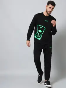 GRIFFEL Printed Round Neck Tracksuit