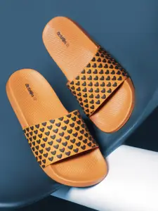 Action Women Self Design Rubber Sliders