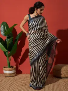 RACHNA Striped Tissue Saree
