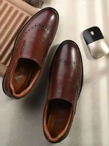 Auserio Men Leather Slip-Ons Formal Shoes