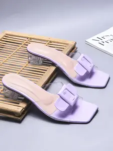 Try Me Women Open Back Block Sandals