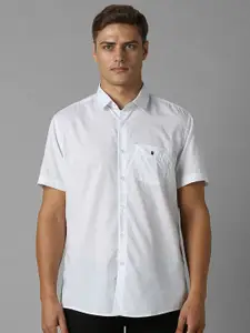 Louis Philippe Sport Men Spread Collar Ethnic Motifs Printed Cotton Slim Fit Casual Shirt