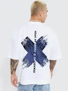 PRONK Men Oversized Graphic T-shirt