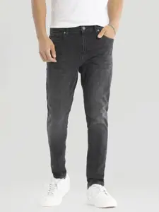 Snitch Men Narrow Skinny Fit Light Fade Stretchable Jeans