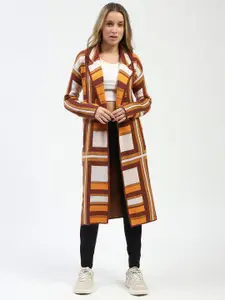 Madame Printed Open Front Longline Shrug