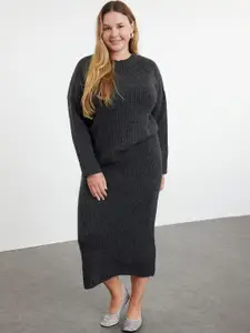 Trendyol Sweater With Skirt   Co-Ords