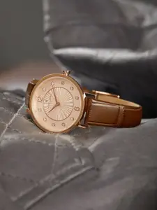 pierre cardin Women Dial & Leather Straps Analogue Watch CCM.0541