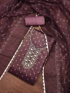 Maroosh Floral Embroidered Sequinned Organza Unstitched Dress Material