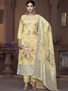 Maroosh Embellished Organza Unstitched Dress Material