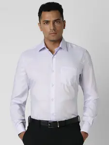 Van Heusen Men Spread Collar Solid Cotton Slim Fit Formal Shirt