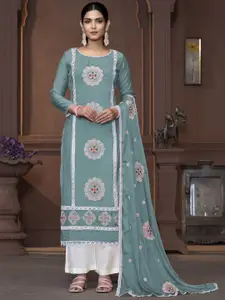 Maroosh Floral Embroidered Sequined Unstitched Dress Material