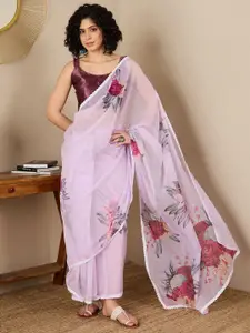 Saree mall Floral Organza Ready to Wear Sarees
