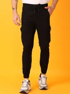 V-Mart Men Solid Mid-Rise Regular-Fit Joggers