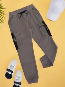 Pantaloons Junior Boys Regular Fit Pure Cotton Joggers