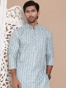 Anouk Men Geometric Printed Sequinned Kurta