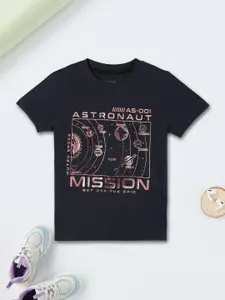 max Boys Biker Printed T-shirt