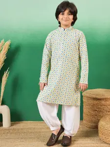 Sangria Boys Printed Cotton Kurtas