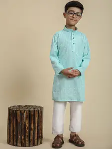 Pro-Ethic STYLE DEVELOPER Boys Straight Kurta with Pyjamas