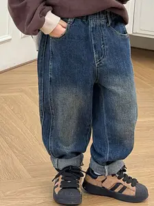 StyleCast x Revolte Boys Boyfriend Fit Light Fade Stretchable Jeans