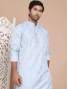 Anouk Men Floral Printed Regular Pure Cotton Kurta with Pyjamas