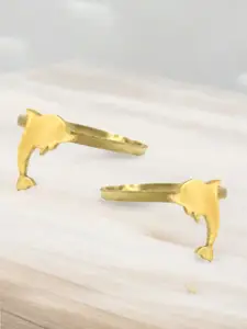 Goldnera Fish Charm Ethnic Adjustable Toe Rings