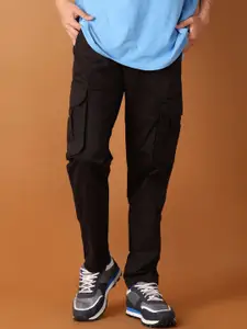 V-Mart Men Solid Cargos Trousers