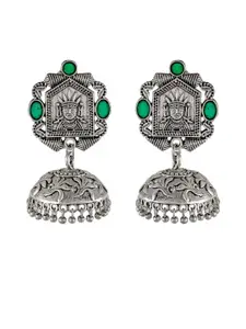 Silvermerc Designs Contemporary Jhumkas Earrings