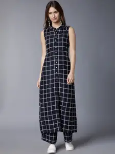 Vishudh Women Printed Thread Work Kurta