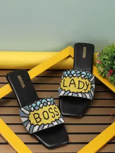 Anouk Women Embellished Ethnic Open Toe Flats