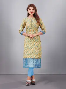 JIVORA Women Floral Printed Round Neck Kurta