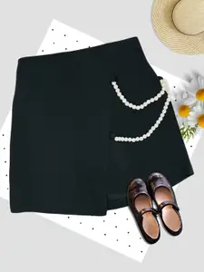 ADDYVERO Girls Knee-Length Wrap Skirts