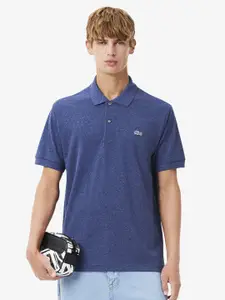 Lacoste Men Solid Polo Collar Cotton T-shirt