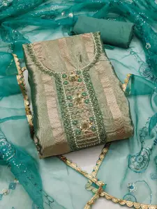 KIMISHA Organza Unstitched Dress Material