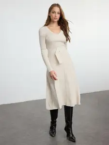 Trendyol Fit & Flare Midi Dress