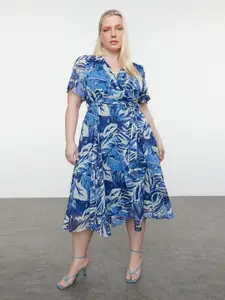 Trendyol Floral Print Midi Dress