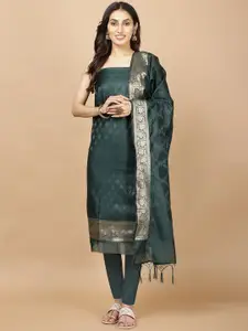 Meena Bazaar Ethnic Motifs Woven Design Art Silk Unstitched Dress Material