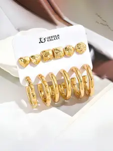 Jewels Galaxy Contemporary Half Hoop Earrings