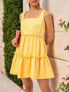 DressBerry Tiered Ruffled A-Line Mini Sundress